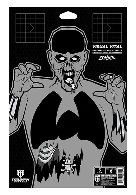 Picture of Triumph Systems 0900-00-052 Visual Vital Splatter Target Zombie 14.50"H X 9.50"W 5 Pack