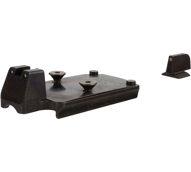 Picture of Trijicon 600757 Bright & Tough Night Sights  Green/Tritium Black Outline Front Sight-Green Tritium Black Outline Rear Sight Rmr/Sro 1911/2011 CA428-C-600757 719307212428