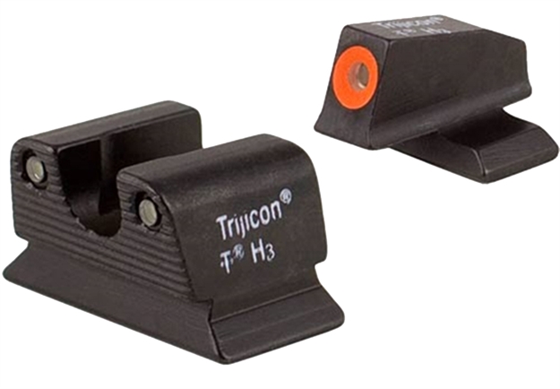 Picture of Trijicon 600624 HD Night Sights  Green/Tritium Orange Outline Front Sight-Green Tritium Black Outline Rear Sight Beretta Px4 BE110O 719307210912