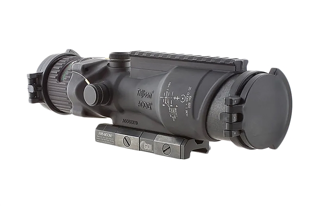 Picture of  Trijicon 100016 Acog W/Ta75 Mount Matte Black 6X48mm Illuminated Green Horseshoe Dot Reticle 719307304505