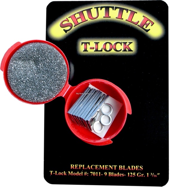 Picture of Trophy Taker 125 GR Shuttle T-Lok Replacement Blades- Black 9-Pack