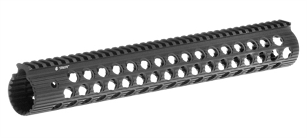 Picture of Troy Ind Strxal115bt01 Alpha Rail  Black Anodized Aluminum Ar-15/M16 15" Long STRX-AL1-15BT-01