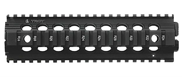 Picture of Troy Ind Sraimrfd9bt00 Drop IN Accessory Rail Ar-15 Black Hardcoat Anodized Aluminum SRAI-MRF-D9BT-00