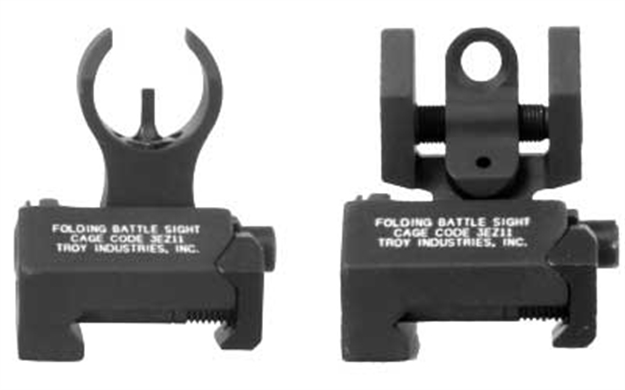 Picture of Troy Ind Ssigiarsmbt00 Micro Battlesight Set HK Front & Round Rear  Black SSIG-IAR-SMBT-00