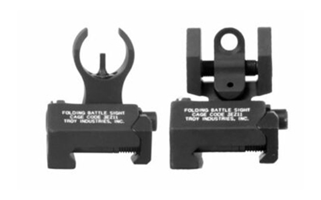 Picture of  Troy Ind Ssigiarstbt00 Tritium Micro Battlesight Set HK Front & Round Rear  Black Hardcoat Anodized