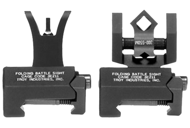 Picture of Troy Ind Ssigiarsmbt00 Micro Battlesight Set HK Front & Round Rear  Black SSIG-IAR-SMBT-00