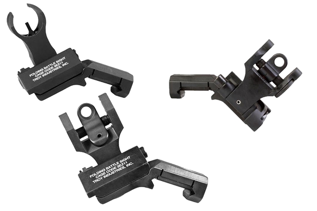 Picture of Troy Ind Ssig45shrbt00 45 Degree Battlesight Set- HK Front & Round Rear  Black Hardcoat Anodized SSIG-45S-HRBT-00
