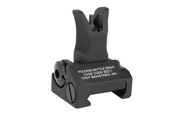 Picture of Troy Ind Ssigfbsfmbt00 Front Folding Battlesight M4  Black Hardcoat Anodized SSIG-FBS-FMBT-00