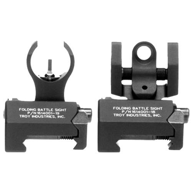 Picture of  Troy Ind Ssigiarstbt00 Tritium Micro Battlesight Set HK Front & Round Rear  Black Hardcoat Anodized 812699012901