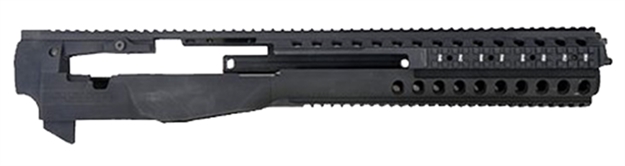 Picture of Troy Ind Mcsc0bt00 Modular M14 Chassis Ar-15/M16/M4 Aluminum/Stainless Steel Black Hard Coat Anodized