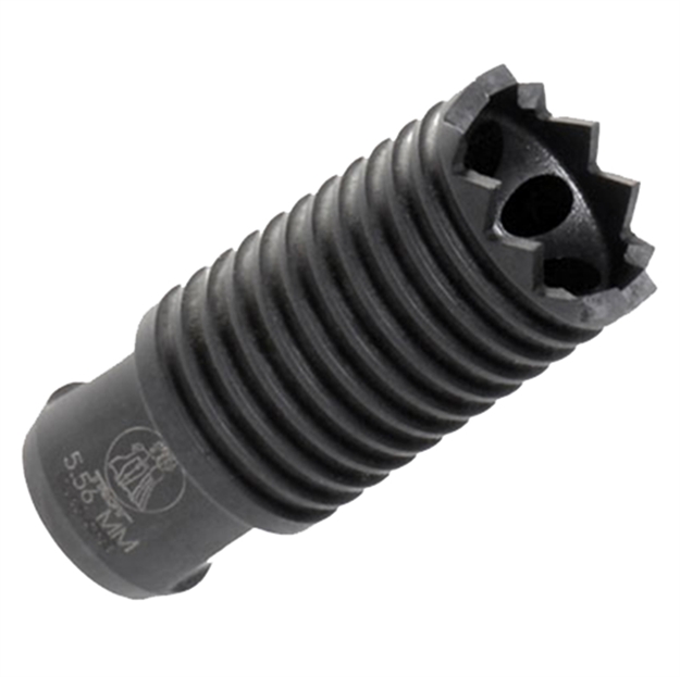 Picture of Troy Ind Sbraclm05bt00 Claymore Muzzle Brake Black Steel With 1/2"-28 Tpi Threads & 2.25" Oal For 5.56X45mm Nato Ar-Platform SBRA-CLM-05BT-00