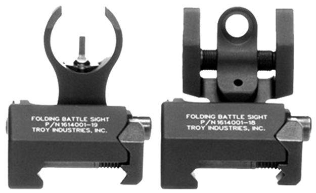 Picture of  Troy Ind Ssigiarstbt00 Tritium Micro Battlesight Set HK Front & Round Rear  Black Hardcoat Anodized 812699012901