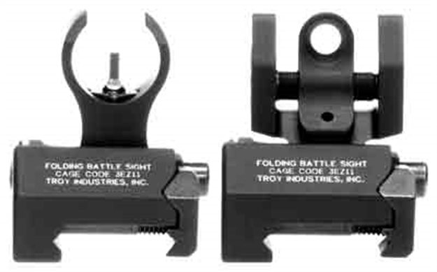 Picture of Troy Ind Ssigiarsmbt00 Micro Battlesight Set HK Front & Round Rear  Black SSIG-IAR-SMBT-00 812699011744