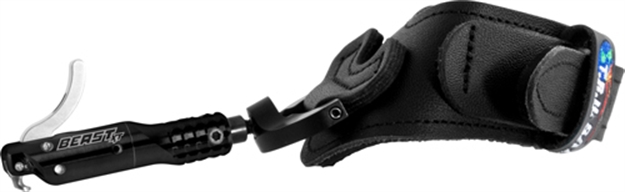 Picture of T.R.U. Ball Archery Ball Release Beast XT 2 Hook Jaw Swivel Stem Buck Blk