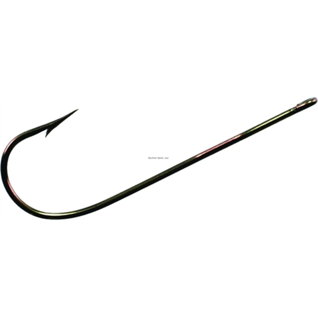 Picture of Tru-Turn Aberdeen Panfish Hook, Size 4, Spear Point, Offset, Ringed Eye, Bronze, 9 Per Pack