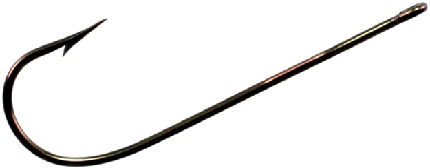 Picture of Tru-Turn Aberdeen Hook, Size 2, Standard Wire, Ringed Eye, Bronze, 50 Per Pack 856BL 2