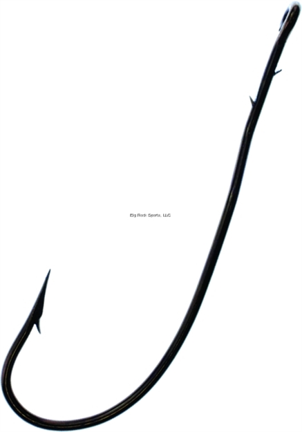 Picture of Tru-Turn Medium Wire Bass Worm Hook, Size 3/0, Spear Point, Non-Offset, Ringed Eye, Bronze, 6 Per Pack