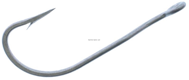 Picture of Tru-Turn O'shaughnessy Hook, Size 1/0, Forged/Spear Point, Offset, Ringed Eye, Perma Steel, 7 Per Pack