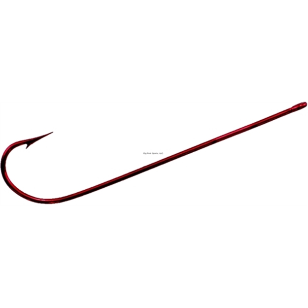 Picture of Tru-Turn Ultra Sharp Hook, Size 8, Needle Point, 1X Long Shank, Light Wire, Blood Red, 5 Per Pack