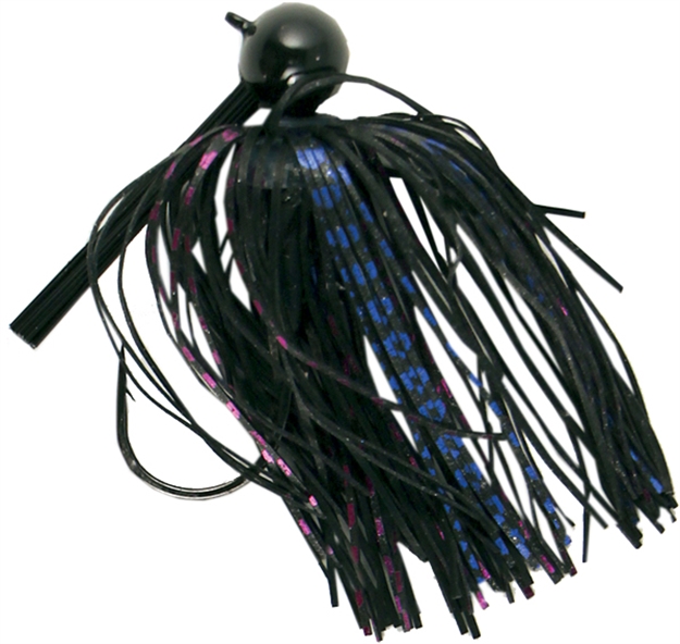 Picture of True North Fishing Ftball Jig 1/2Oz Blk/Pur Flash
