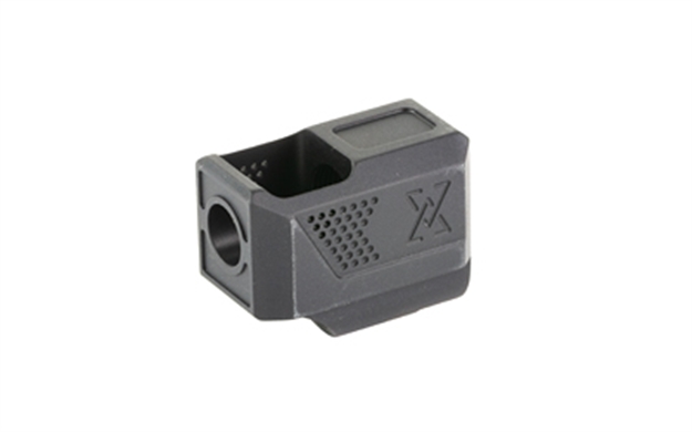 Picture of True Precision Inc Tpp365cmpbl True-Lock Ultimate Compensator Black Type 3 Hard Anodize 7075 T6 Aluminum Compatible W/ Sig P365/Micro/Sas TP-P365CMP-BL 719104541820