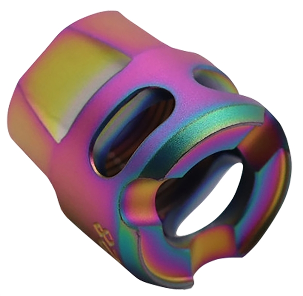 Picture of True Precision Inc Tpymicros Micro Compensator Y-Type Spectrum 416R Stainless Steel 1/2"X28 Threads 9Mm/380 Acp TP-YMICRO-S 719104540960