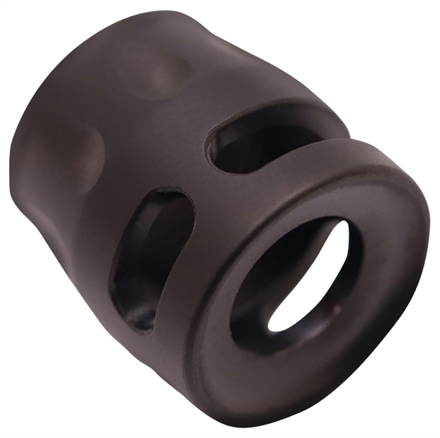 Picture of True Precision Inc Tpsmicrobc Micro Compensator S-Type Black Dlc 416R Stainless Steel 1/2"X28 Threads 9Mm/380 Acp TP-SMICRO-BC 719104540762