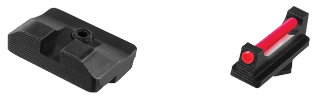 Picture of  Truglo Tg132g1 Fiber-Optic Pro  Red/Fiber Optic Front Sight-Black/Blank Rear Sight Glock 17/17L/19/17X 788130026304