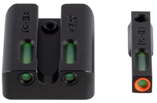 Picture of  Truglo Tg13cz2pc Tfx Pro  Black | Green Tritium & Fiber Optic Orange Outline Front Sight Green Tritium & Fiber Optic Rear Sight 788130026830