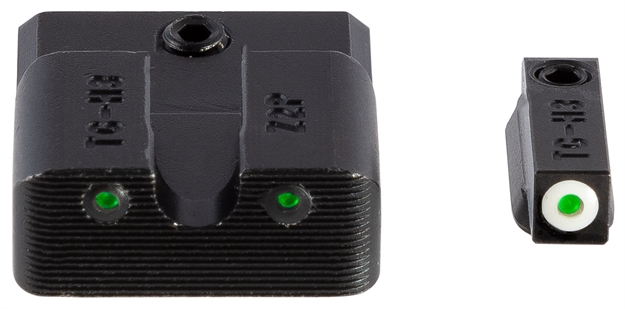 Picture of  Truglo Tg231mp3w Tritium Pro  Black | Green Tritium White Outline Front Sight Green Tritium Rear Sight 788130026861