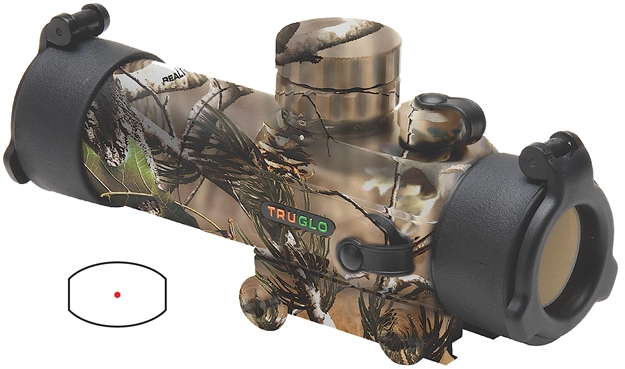 Picture of Truglo Gobble Stopper Red Dot Sight 30Mm 3 Moa Circle Dot Red And Green Reticle, Weaver-Style Base Realtree Apg Camo TG8030GA
