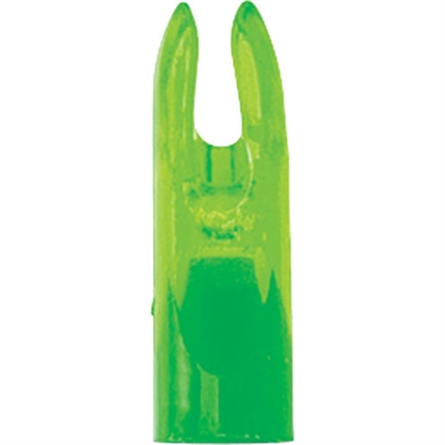 Picture of Truglo Bowfishing 5/16" Arrow Nocks 6-Pack High Vis Green TG144A1