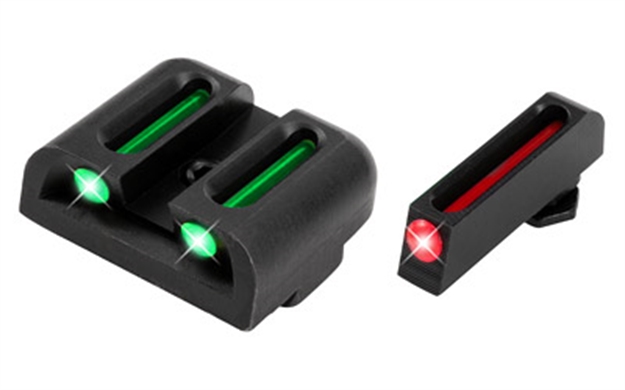 Picture of  Truglo Tg131g2 Fiber-Optic  Red/Fiber Optic Front Sight-Green/Fiber Optic Rear Sight Glock 20/21