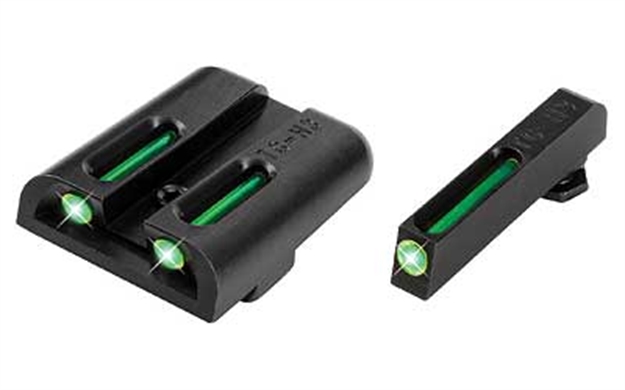 Picture of  Truglo Tg131gt1 Tfo  Green/Tritium/Fiber Optic Front Sight-Green/Tritium/Fiber Optic Rear Sight Glock Glock 17/17L/19