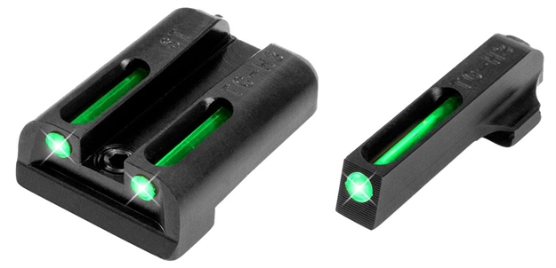 Picture of  Truglo Tg131st2 Tfo  Green/Tritium/Fiber Optic Front Sight-Green/Tritium/Fiber Optic Rear Sight Sig Sauer P-Series #6 Front/#8 Rear 788130080795