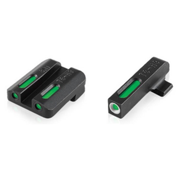 Picture of Truglo Tfx Tritium/Fiber-Optic Day/Night Handgun Sights, Green, Novak Lomnt Cut .260 FR / .450 Rear (1911 5" Gov't .45Acp) TG13NV1A
