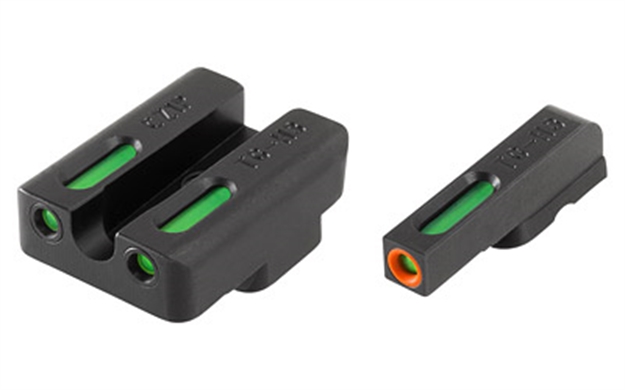 Picture of  Truglo Tg13cz1pc Tfx Pro  Black | Green Tritium & Fiber Optic Orange Outline Front Sight Green Tritium & Fiber Optic Rear Sight 788130022702