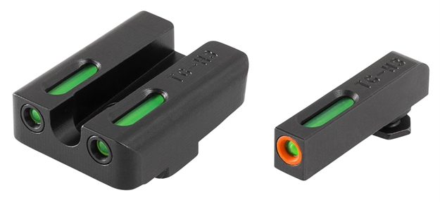 Picture of  Truglo Tg13gl2pc Tfx Pro  Black | Green Tritium & Fiber Optic Orange Outline Front Sight Green Tritium & Fiber Optic Rear Sight