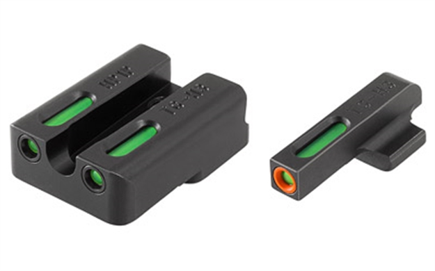 Picture of  Truglo Tg13hp1pc Tfx Pro  Black | Green Tritium & Fiber Optic Orange Outline Front Sight Green Tritium & Fiber Optic Rear Sight