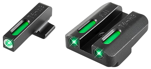 Picture of  Truglo Tg13fn2a Tfx  Black | Green Tritium & Fiber Optic White Outline Front Sight Green Tritium & Fiber Optic Rear Sight 788130022054