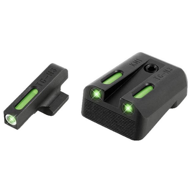 Picture of  Truglo Tg13km1a Tfx  Black | Green Tritium & Fiber Optic White Outline Front Sight Green Tritium & Fiber Optic Rear Sight 788130020005