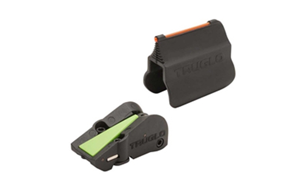 Picture of  Truglo Tgtg940 F.A.S.T. Universal Shotgun Sights  Black | Red Fiber Optic Front Sight | Green Ramp Rear Sight 788130024133