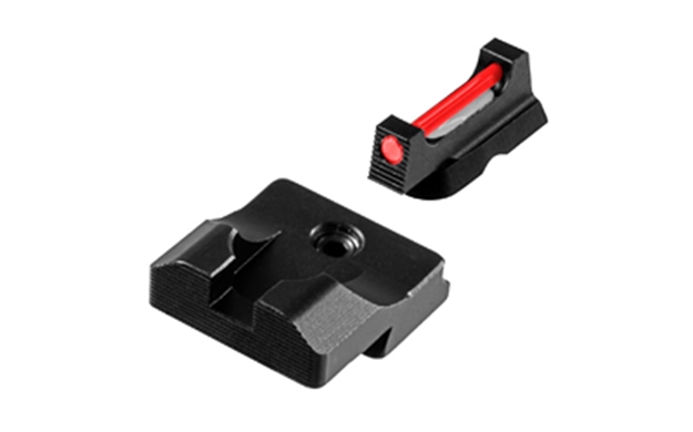 Picture of  Truglo Tgtg132mp Fiber-Optic Pro  Red/Fiber Optic Front Sight-Black/Blank Optic Rear Sight Smith & Wesson M&P 788130026328