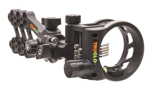 Picture of Truglo Hyper-Strike Bow Sight 5 Pin Light Decending Diameter Pins Black