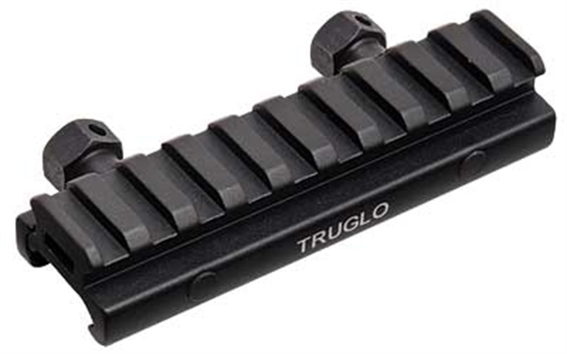 Picture of Truglo Picatinny-Style Riser Mount, 1/2" H, 4" L, Cnc Aluminum, Black TG8970B