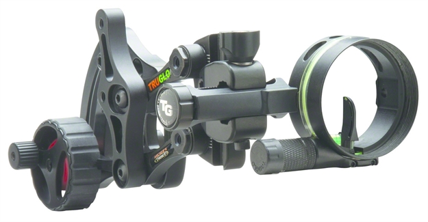 Picture of Truglo Bow Sight Range Rover 1-Pin .019 Dia Wheel Adj Black