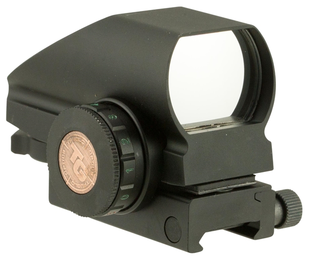 Picture of Truglo Tru-Brite Dual Color Multi-Reticle Reflex Sight, Cr2032 Lithium Batt, 1X, 74 FT Fov AT 100Yd, Weaver Mount TG8380B 788130014325