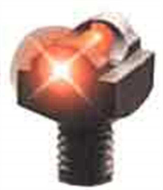 Picture of  Truglo Tgtg954br Starbrite Deluxe Bead  Black | Red Fiber Optic Front Sight 3-56" Threads