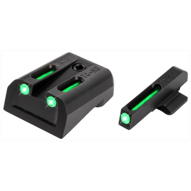 Picture of  Truglo Tg131kt Tfo  Green/Tritium/Fiber Optic Front Sight-Green/Tritium/Fiber Optic Rear Sight Kimber 1911