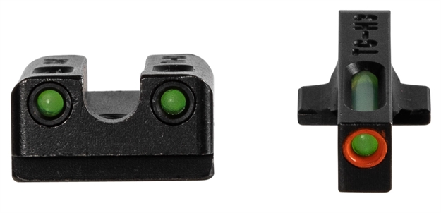 Picture of  Truglo Tg13sg4pc Tfx Pro  Black | Green Tritium & Fiber Optic Orange Outline Front Sight Green Tritium & Fiber Optic Rear Sight 788130027301